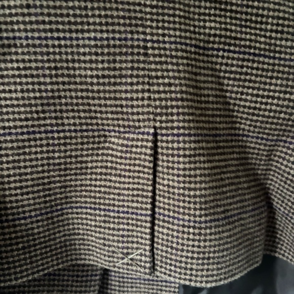 NWT Women’s Chaps Tan Houndstooth Blazer size 14 - Picture 7 of 9